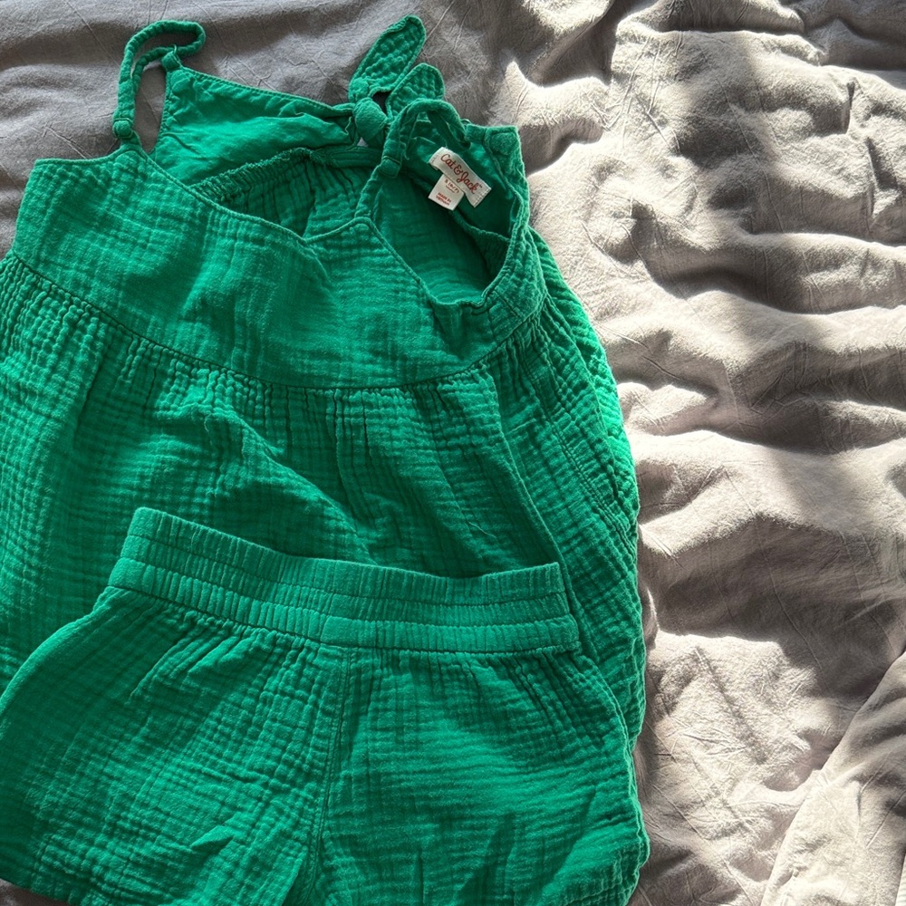 Cat & Jack Vibrant Green Kids One Piece